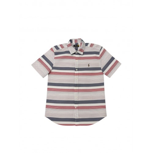 Polo Ralph Lauren Κοντομάνικο Πουκάμισο Ριγέ με Λογότυπο